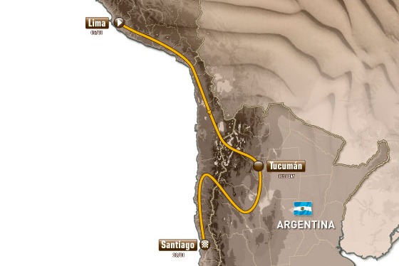 Dakar  2013 trasa z